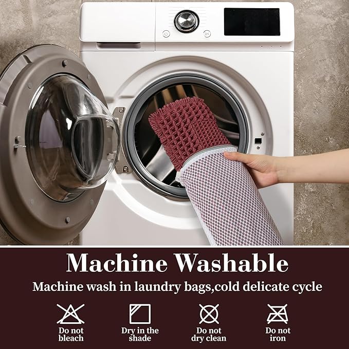 RESARE Waffle Bathroom Runner Rugs, Super Absorbent Bath Mat Non Slip Washable Quick Dry, Upgraded Ultra Soft Boho Bath Rugs with Tassels for Hallway Bedroom Laundry Room, 2'x6'(24"x72") Dark Red