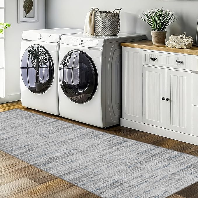 3x8 Runner Rug Non Slip Washable Rugs for Hallways, Abstract 8ft Kitchen Runners Rug for Entryway,Stain Resistant Rug Runner,Ultra-Thin Kitchen Mats for Living Room Bedroom