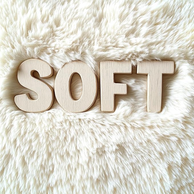 OLANLY 6x11 Machine Washable Large Area Rugs for Living Room, Bedroom, Soft Fluffy Shaggy Bedside Rug, Indoor Floor Carpet for Kids Girls and Boys, Dorms, Nursery, Home Decor Aesthetic, Ivory