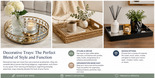 Decorative Trays: Stylish Home Décor for Elegant Organization