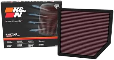 K&N High-Flow Original Lifetime Engine Air Filter: Increase Power: Premium by KNEngineeringInc