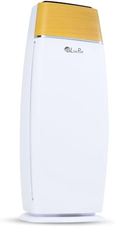 LivePure LP260TH-W Sierra Series True HEPA Digital Tall Tower Air Purifier by LivePure