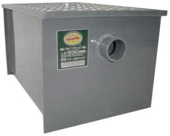 Commercial Grease Trap Interceptor – Heavy Duty Carbon Steel 20 LB Grease Trap by ExpressKitchQuip