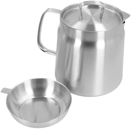 Stainless Steel Oil Filter Pot, Home Oil Fryer Strainer, Stainless Steel Oil by fosa