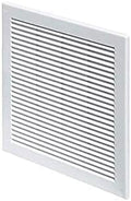 Awenta 10" x 10" Inch Square Plastic White Ventilation Grille by Awenta