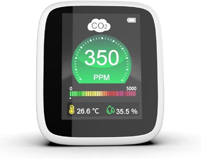CO2 Carbon Dioxide Air Quality Monitor, Pollution & Ventilation Meter, Tester; by EG