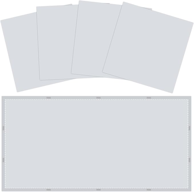 Wiooffen 4 Pcs Fluorescent Light Covers by Wiooffen