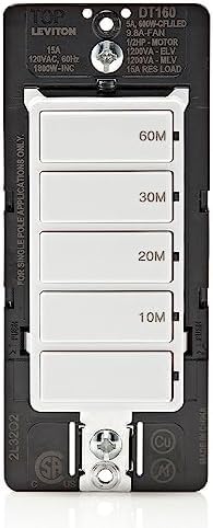 Leviton Countdown Timer Switch for Bathroom Fan and Household Lights, by Leviton