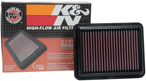 K&N High-Flow Original Lifetime Engine Air Filter: Increase Power: Premium by KNEngineeringInc