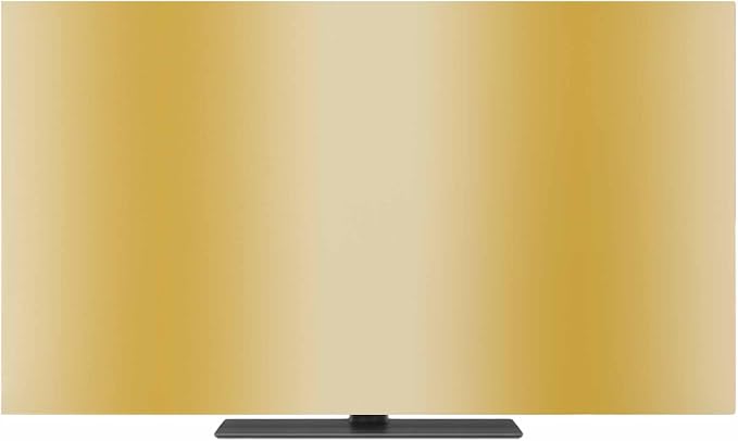 Ginger Yellow Color Gradient Indoor TV Cover, Elastic TV Screen Protector - Image 2