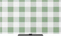 Classic Sage Green White Lattice Indoor TV Cover, Elastic TV Screen Protector by Unknown