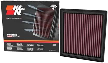 K&N High-Flow Original Lifetime Engine Air Filter: Increase Power: Premium by KNEngineeringInc