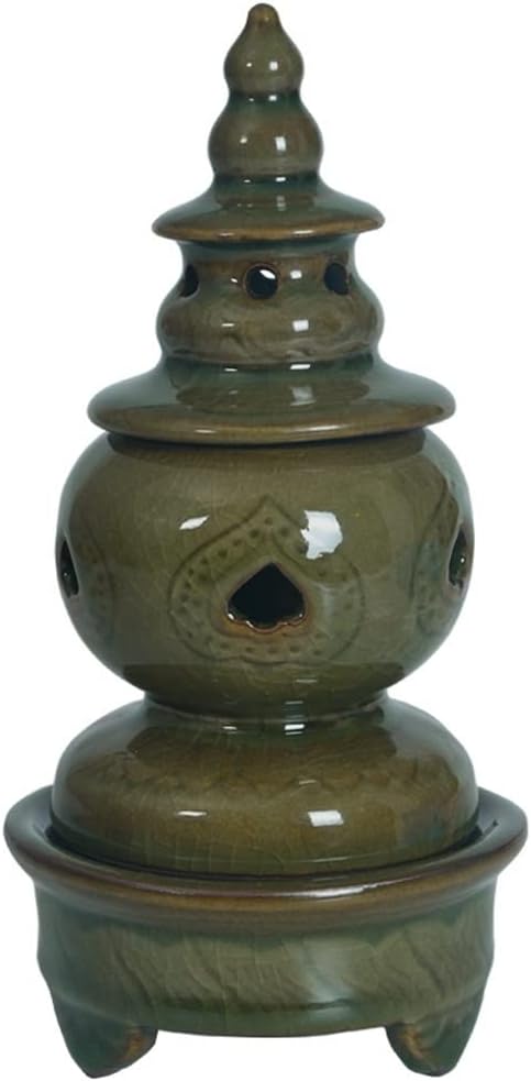 SONGCHAO Incense Holder Sandalwood Stove Celadon Incense Stove Incense Road by Unknown