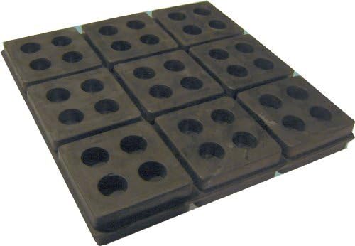 4 Pack of Anti Vibration Pads 6" x 6" x 3/4" All Rubber Vibration isolation pads by Unknown