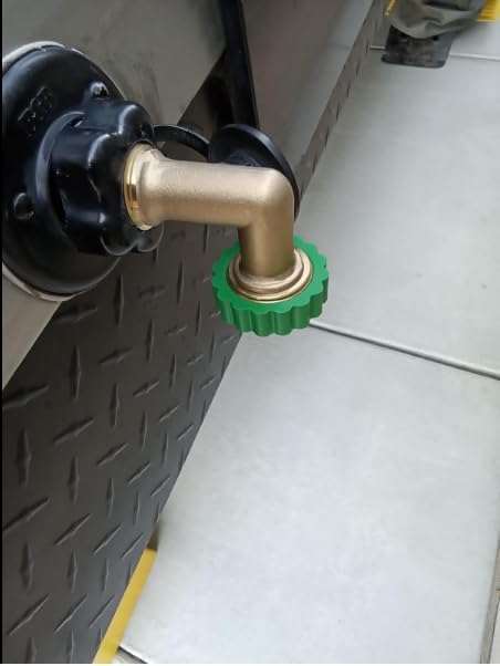 Lead-Free Brass 90°Hose Elbow Fitting, 90 Degree Hose Saver Green Quick Swivel - Image 6