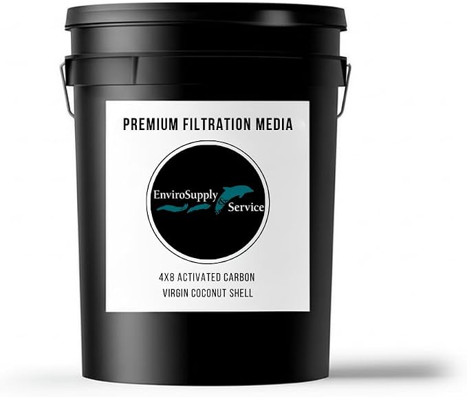 4x8 Coconut Shell Activated Carbon | Air & Odor Filter GAC Media, 20 Pounds by EnviroSupply