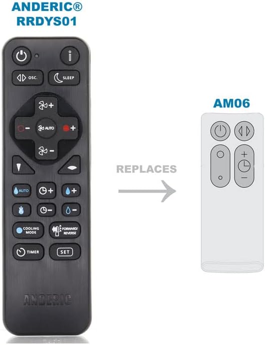 Universal Remote for Dyson Cool AM06 Desk Table Fan - Image 5