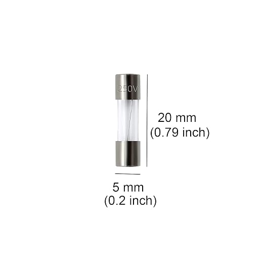 Pack of 10 pcs F10AL Fast-Blow Fuse 10A 250V Glass Fuses 0.2 x 0.79 inch / 5 x - Image 2