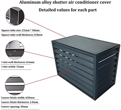 Aluminum Air Conditioner Cover, Privacy Fence Screen, Outdoor Condenser - Image 4