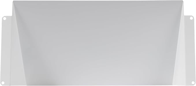 10" x 5" White Galvanized Steel Vent Cover - Image 9