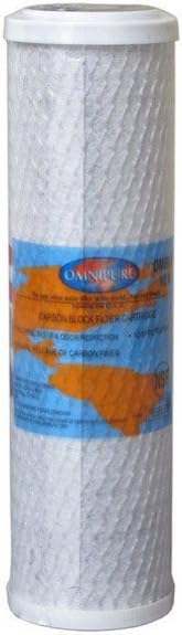 10" 10M Carbon Block Replacement Filter Cartridge by Omnipure
