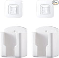 2 Pcs Wall Mount Remote Control Holder Media Player Controller Holder, by Mewuthede
