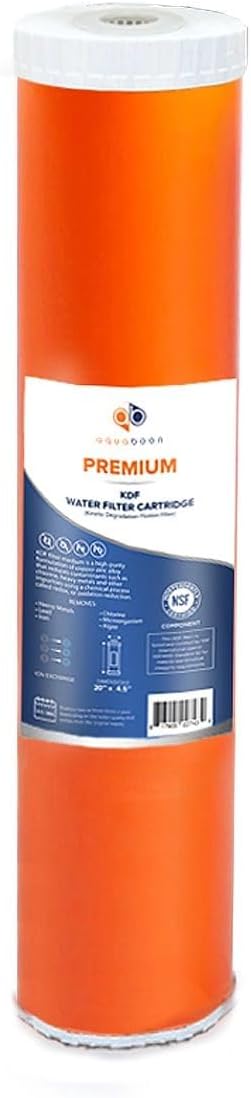 Aquaboon 20x4.5" Whole House Water Filter Cartridge – Premium KDF Heavy Metal by Aquaboon