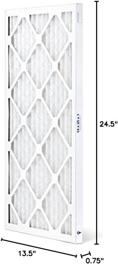 14x25x1 Air Filter ALLERGY MERV 11 Pleated Furnace Filter 6 Pack fits HVAC AC & - Image 6