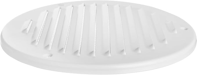White Metal 6'' Inch Round Ventilation Grille - Image 7