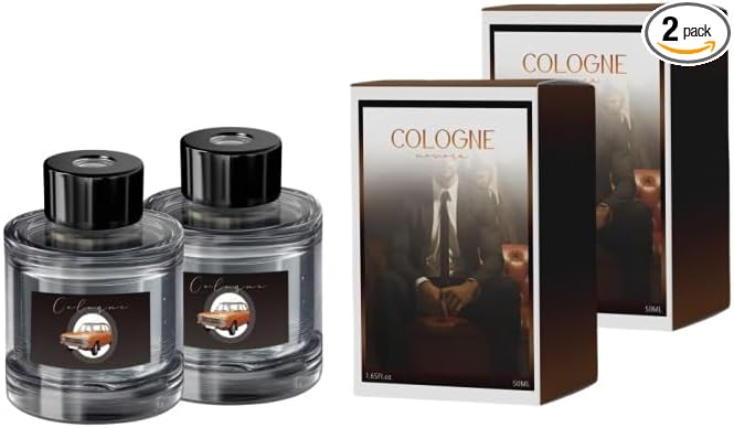 2Pcs Air Freshener, Cologne Fragrance Refill, 50ML Diffuser Perfume Refill by NOVORA