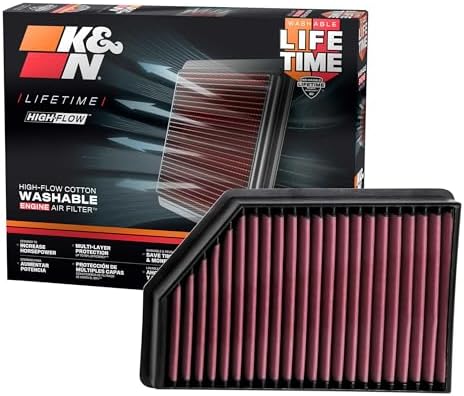 K&N Performance Diesel High-Flow Lifetime Engine Air Filter: Increase Power: by KNEngineeringInc