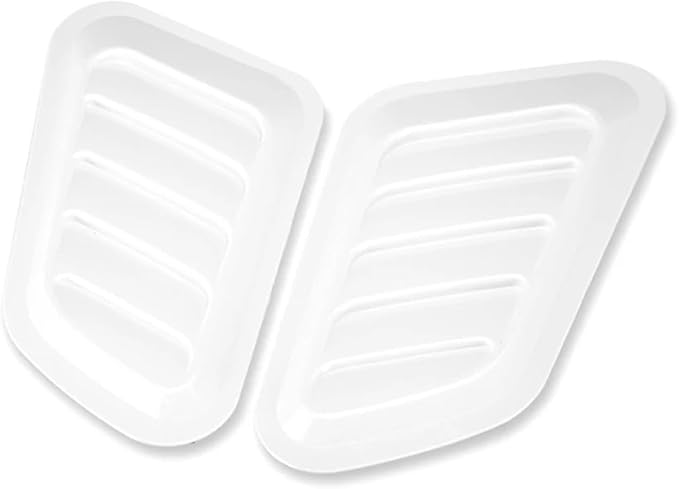2Pcs ABS Car Air Flow Intake Hood Scoop Vent Bonnet Cover Universal DIY - Image 6