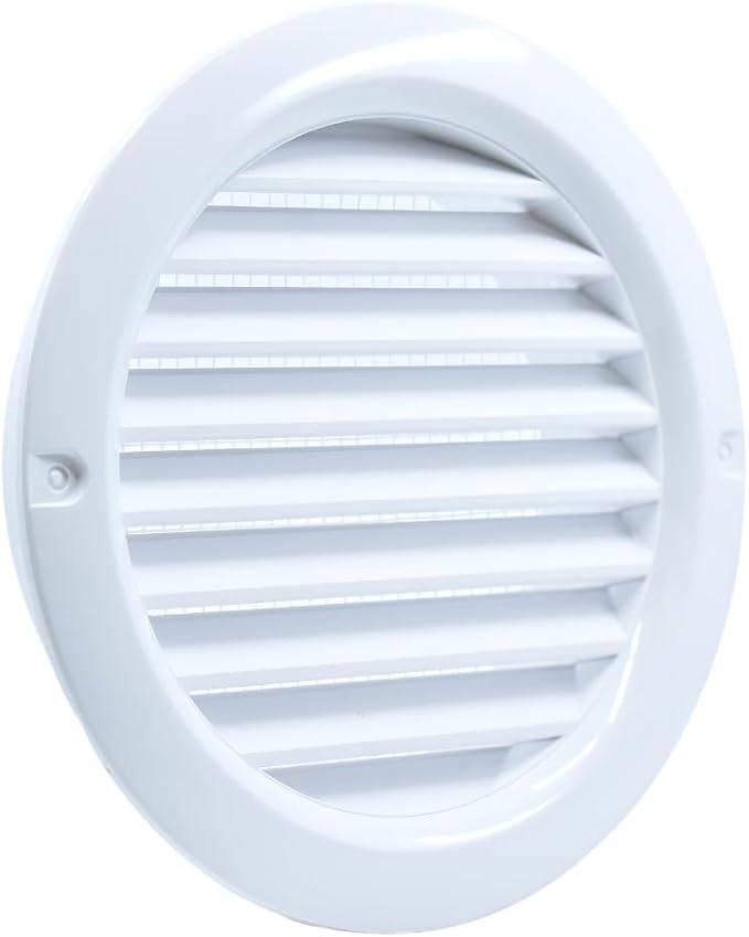 VENTS-US - 4" White Round Plastic Vent Cover - Compatible with 4 Inch Diameter - Image 4