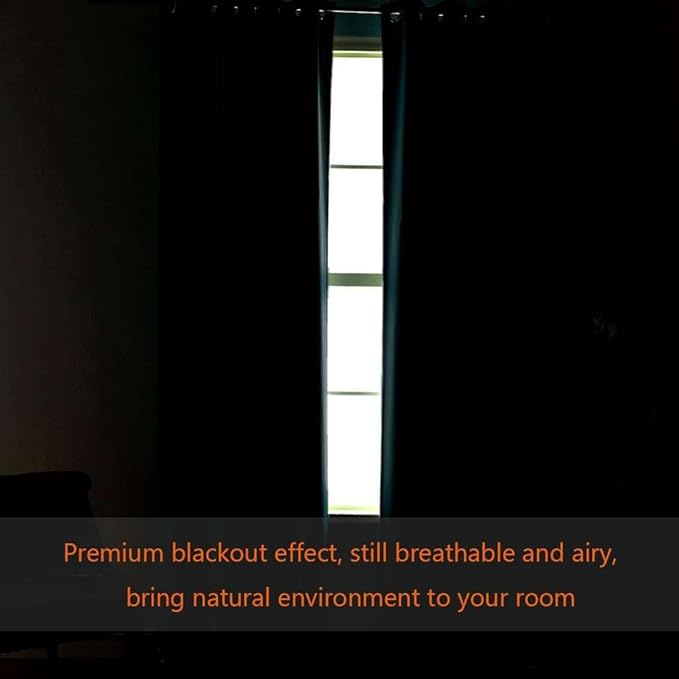 H.VERSAILTEX Blackout Patio Curtains 100 x 96 Inches for Sliding Door Extral Wide Blackout Curtain Panels Thermal Insulated Room Divider - Grommet Top, 8' Tall by 8.5' Wide - Olive