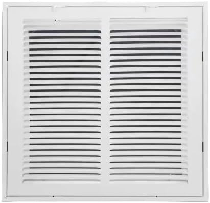 12 x 12 Steel White Filtered Return Air Grille Vent Cover Removable Face 14 5/8 by Elite+Tool+Center