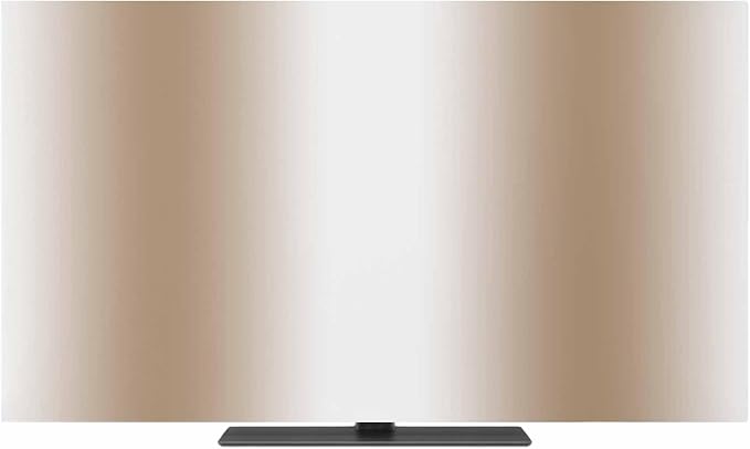 Modern Khaki White Ombre Indoor TV Cover, Elastic TV Screen Protector by Unknown