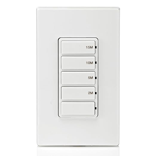 Leviton Countdown Timer Switch for bathroom fan and household lights, 2-5-10-15 - Image 12