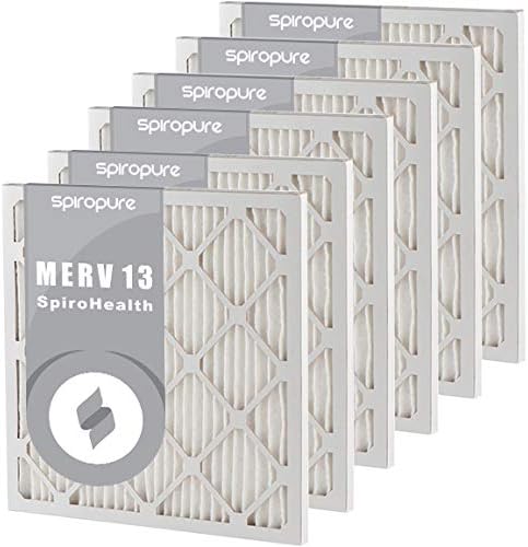 SpiroPure 15X30X1 MERV 13 Pleated Air Filters by SpiroPure