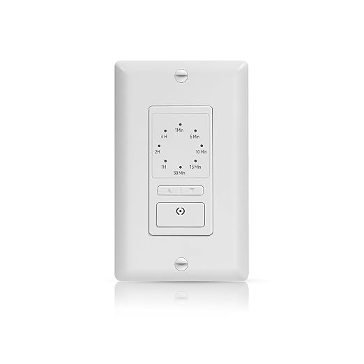 ECOELER 4Hrs Countdown Timer Switch, 1-5-10-20-30-60 Min, 2-4 Hour, Wall Timer by ECOELER