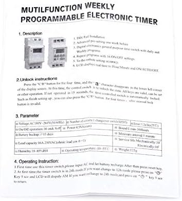 15A Programmable Timer Relay 7 Day Heavy Duty Digital Timer Switch - Image 3