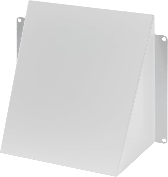 Repa Market 6 x 6 Inch White Galvanized Steel Vent Cover by RepaMarket