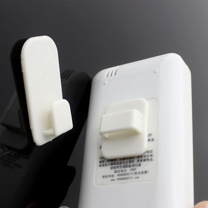 Wall Mount Remote Control Hanger 4 Pcs Self Adhesive Hook Set Holder - Image 5
