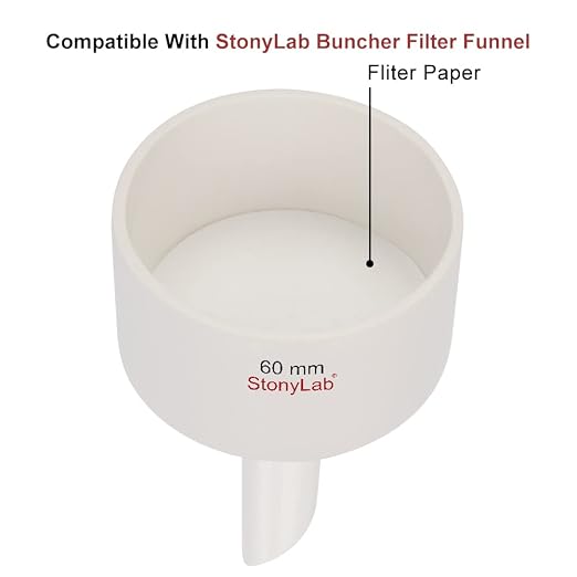 stonylab Quantitative Filter Paper, 100 Pack Slow Flow Rate Cellulose Filter - Image 2