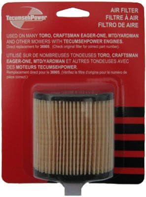 Tecumseh Air Filter Fits Tecumseh 4 To 7 Hp Engines Oem Filter Number by Unknown