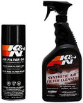 K&N Air Filter Large Size Service Kit Cleaner and Red Oil Plus 2 Stickers by KNEngineeringInc