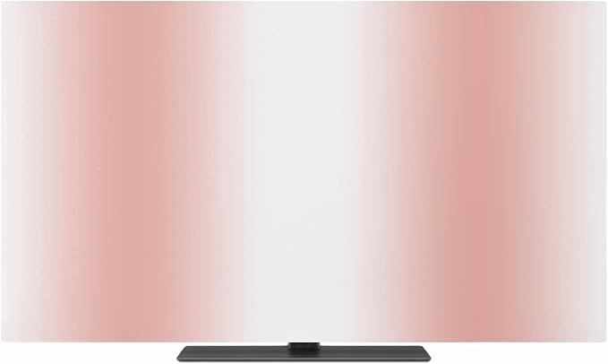 Coral Red White Gradient Indoor TV Cover, Elastic TV Screen Protector Modern - Image 2