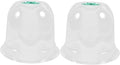 2pcs Small Garden Cloche Clear Plastic Humidity Domes by LIOOBO