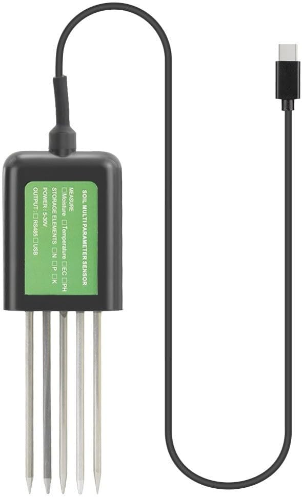 8-in-1 USB Soil Sensor, Waterproof And Rust Proof Probe USB Sensor by Unknown