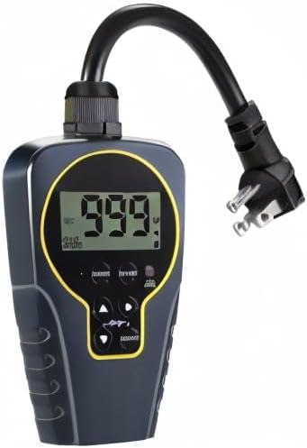Techbee Repeat Cycle Timer Plug Outlet, 15A 1HP | 1 s to 999 h Interval - Image 9