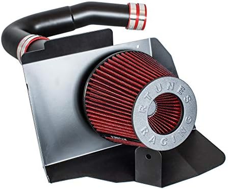 RTUNES RACING BLACK PIPE HEAT SHIELD COLD AIR INTAKE + FILTER Compatible - Image 2
